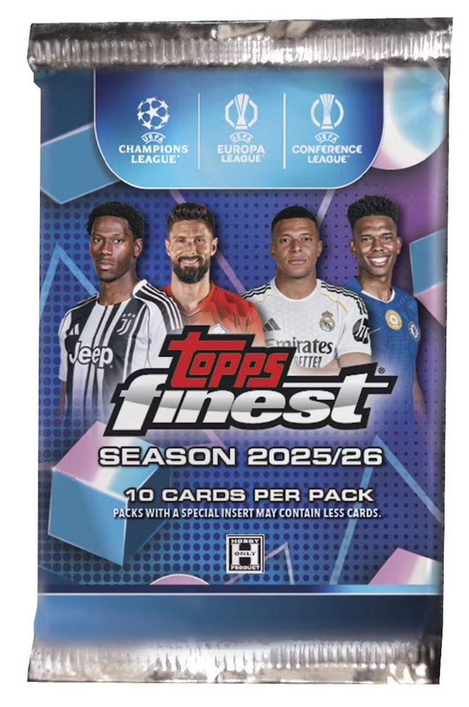 2025/26 Topps UEFA Club Competitions Finest Soccer Hobby Pack