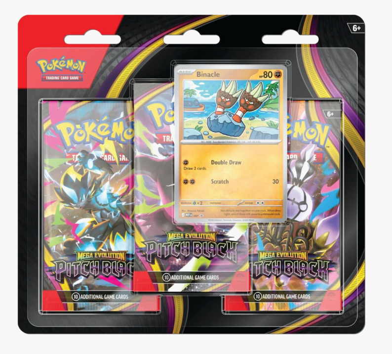 Pokemon Pitch Black 3-Pack Blister (Binacle)