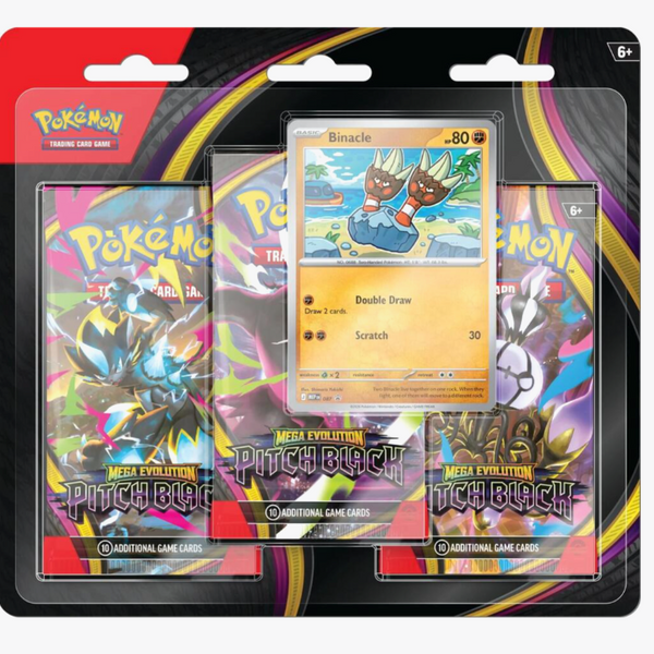 Pokemon Pitch Black 3-Pack Blister (Binacle)