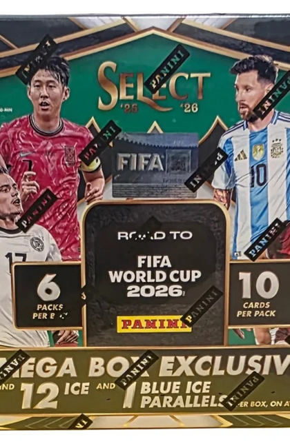 2025/26 Panini Select Road to FIFA World Cup Soccer Hobby Mega Box