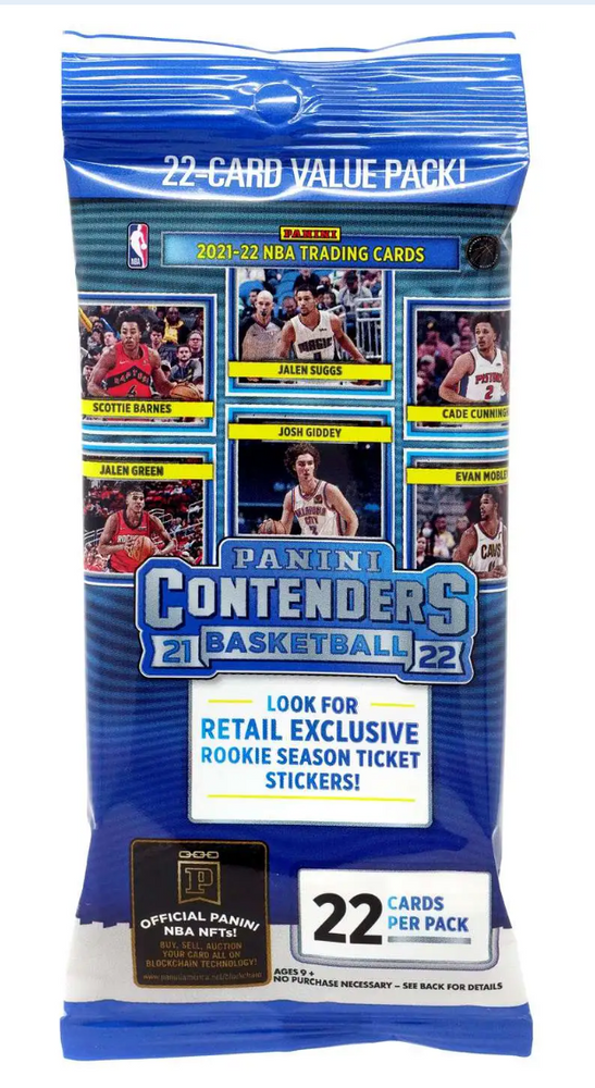 2021-22 Panini Contenders  Cello Pack 22 Card