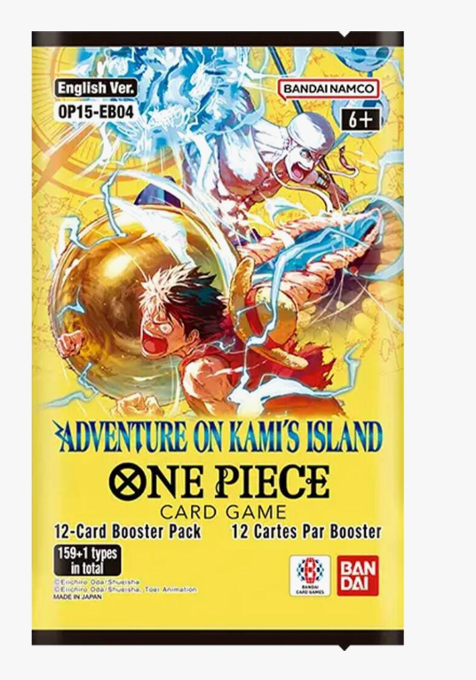 Bandai One Piece English Booster Pack Adventure on Kami's island OP15-EB-04