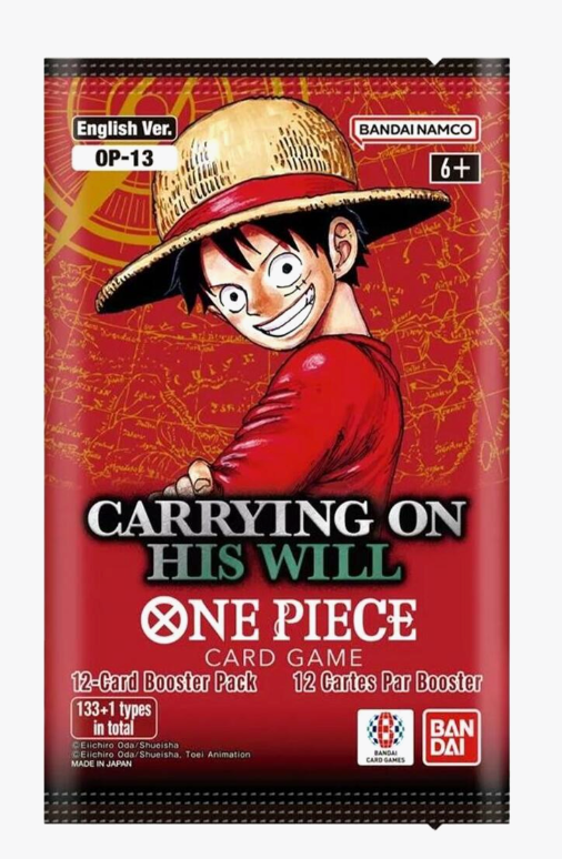 Bandai One Piece Booster Pack Carrying On His Will (OP-13)