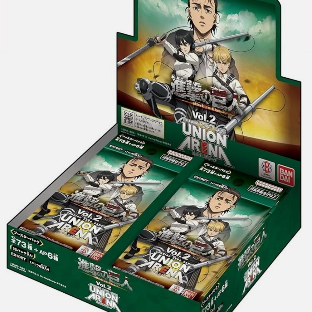 UNION ARENA Japanese EX10BT Attack On Titan Vol.2 Booster BOX New Sealed