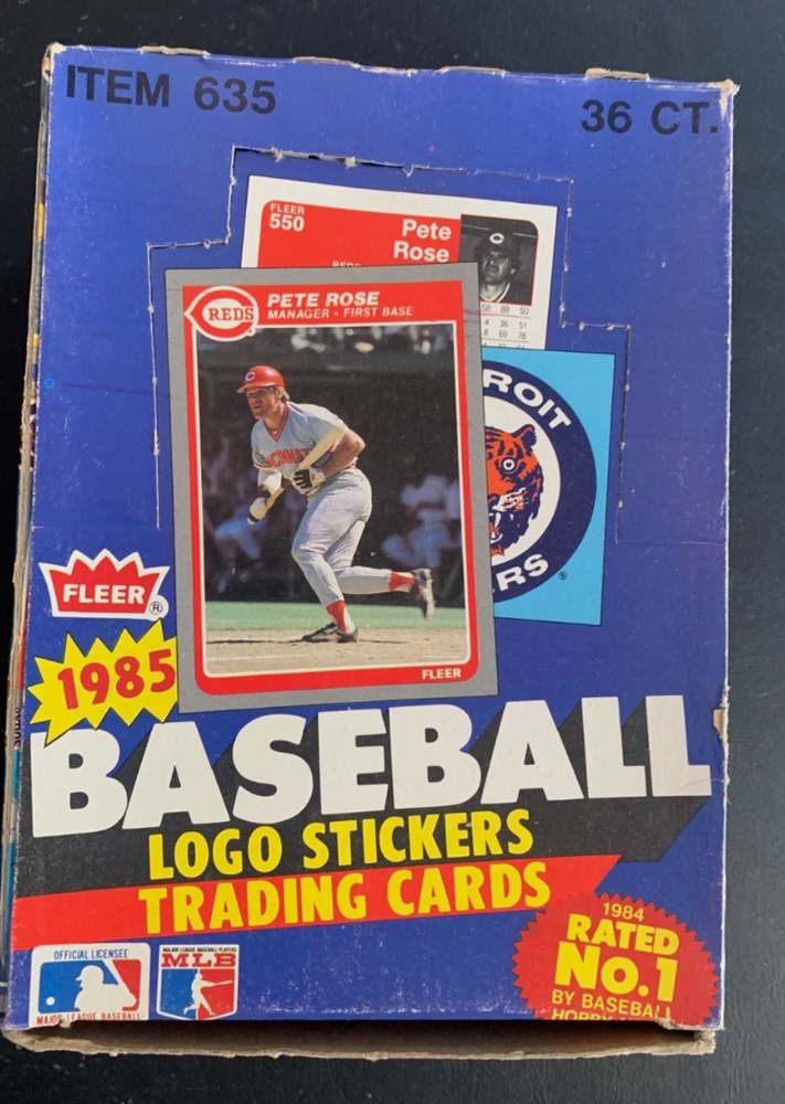 1985 FLEER WAX BOX BASEBALL