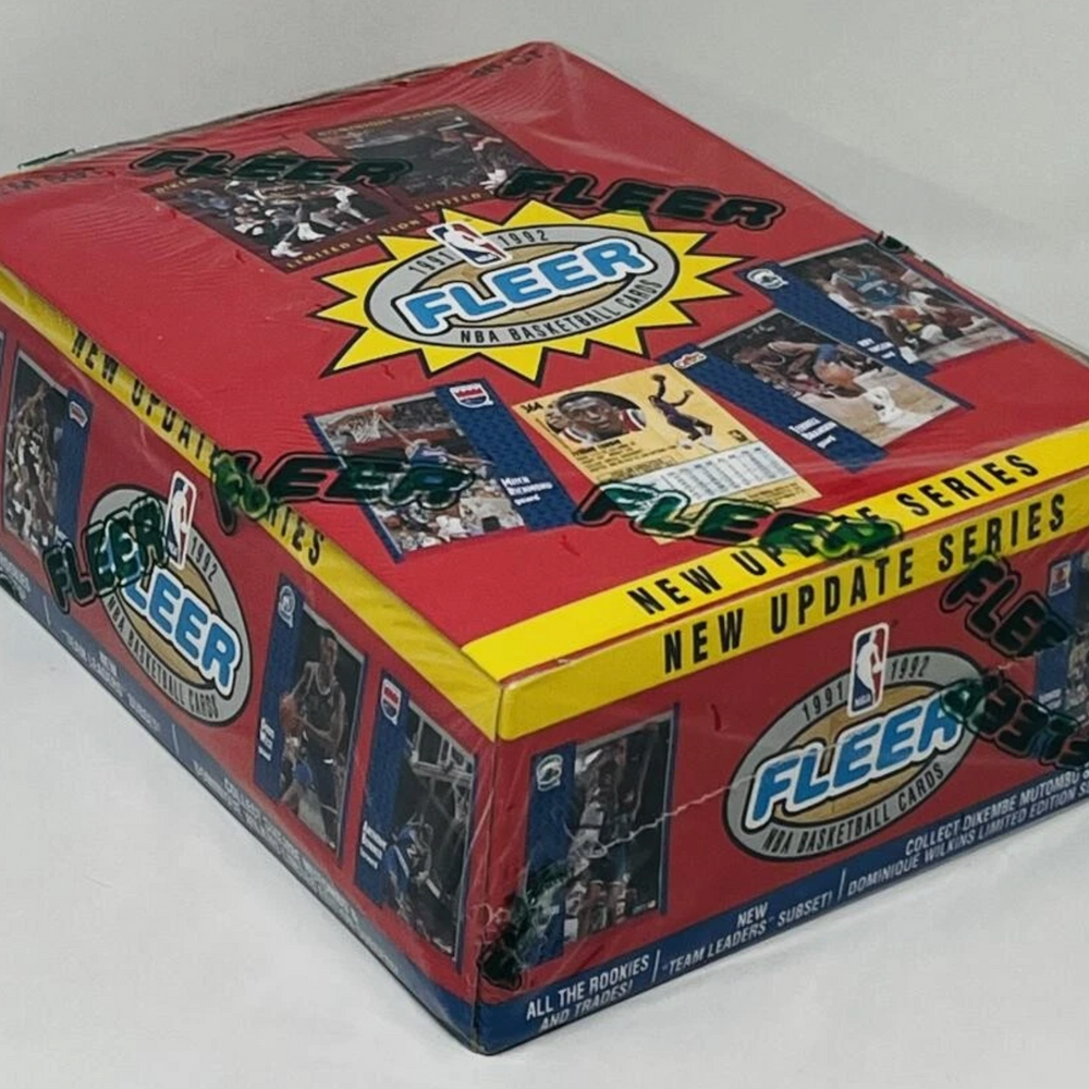 1991-92 Fleer Update Basketball Wax Box 36 Packs