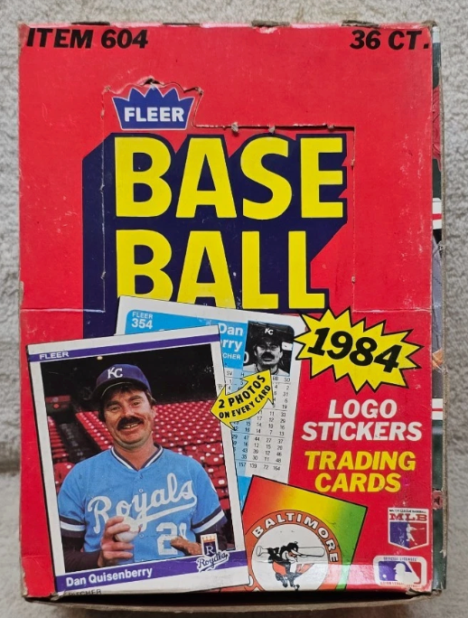1984 FLEER WAX BOX BASEBALL