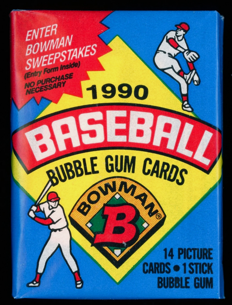 1990 Bowman Baseball Bubble Gum Pack
