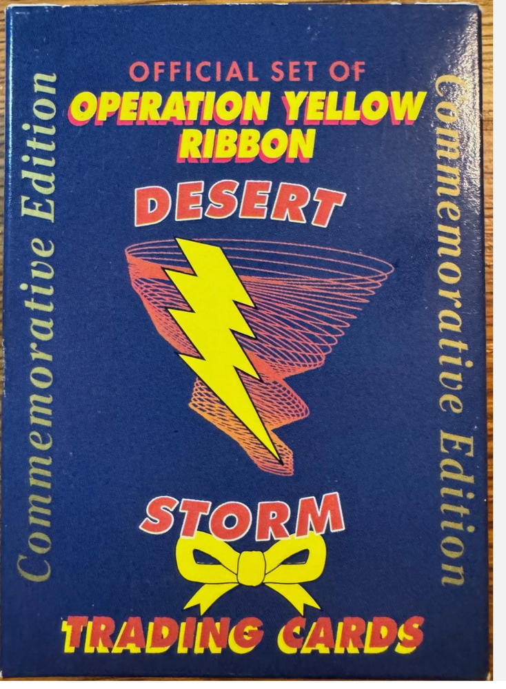 1991 Desert Storm Trading Cards Operation Yellow Ribbon FULL/COMPLETE Set of 60