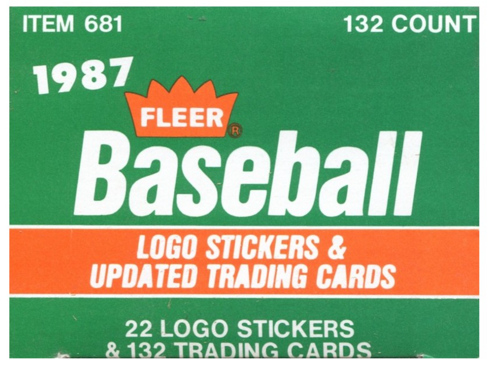1987 Fleer Baseball Logo Stickers & Updated Trading Cards