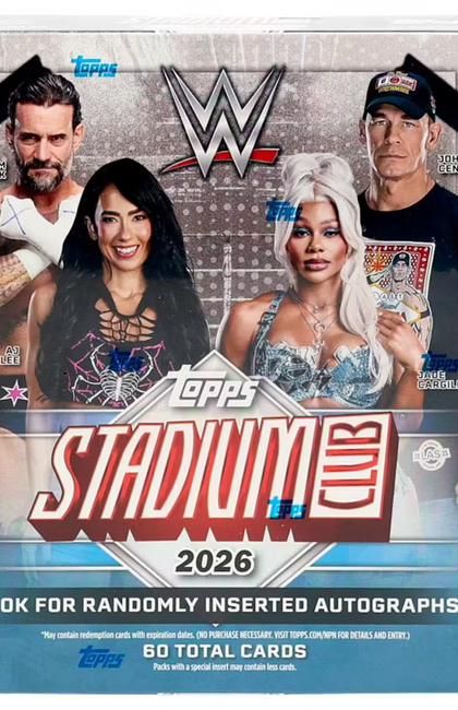 2026 Topps Stadium Club WWE Wrestling Mega Box