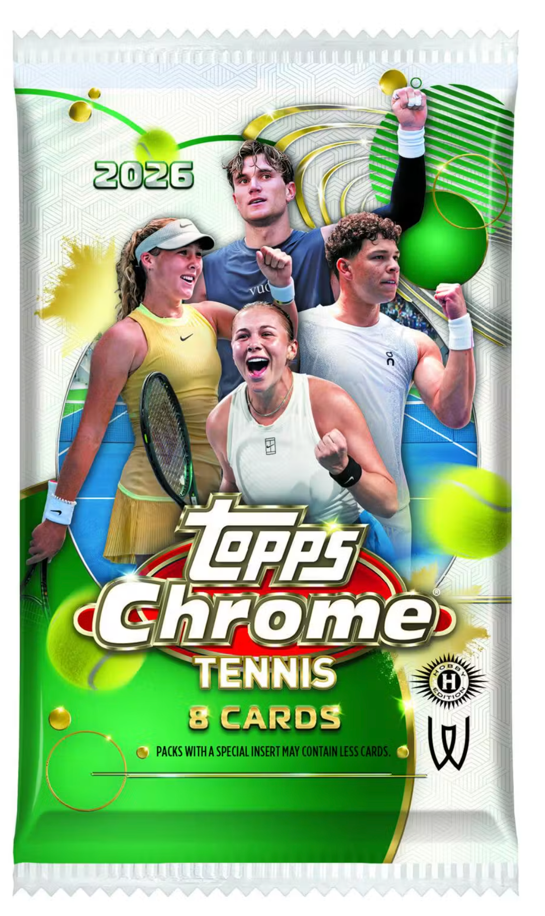 2026 Topps Chrome Tennis Hobby Pack - Rizo Sports