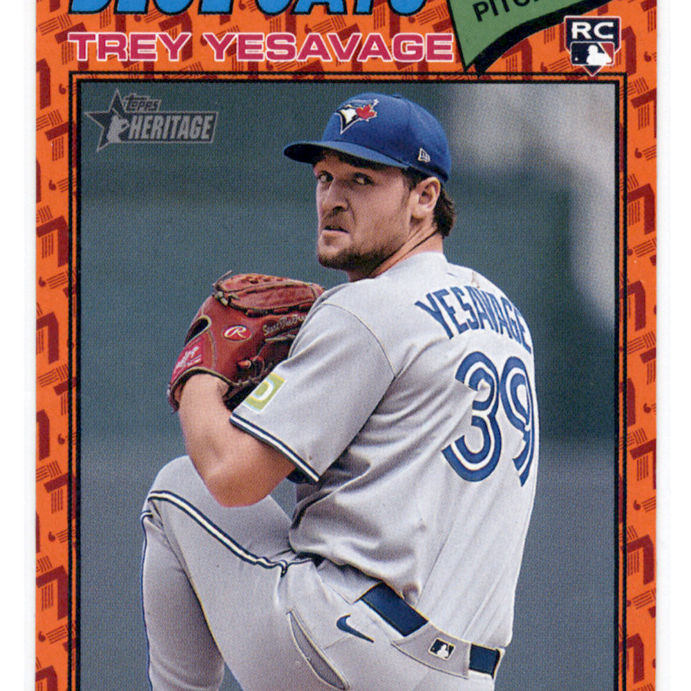 2025 Topps Heritage Trey Yesavage #245 Orange /77