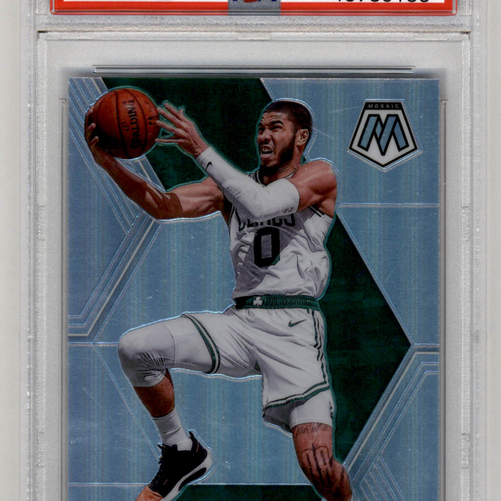 2019 Panini Mosaic Jayson Tatum #79 Silver Prizm PSA 10