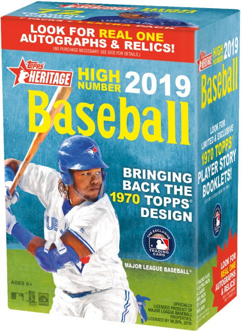 2019 Topps Heritage High Number Baseball Blaster Box