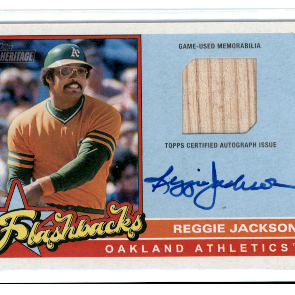 2025 Topps heritage Flashback  Reggie Jackson Auto /25 Relic