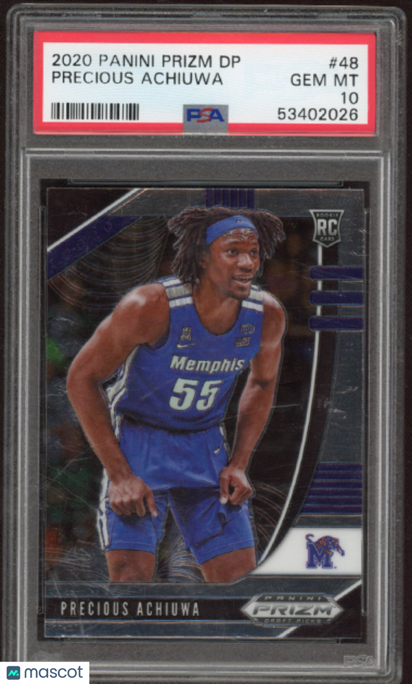2020 Panini Prizm Draft Picks Precious Achiuwa #48 PSA 10