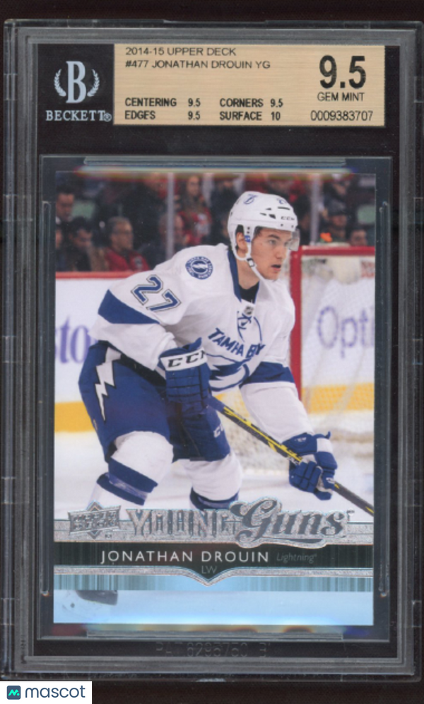 2014 Upper Deck Jonathan Drouin YG #477 BGS 9.5