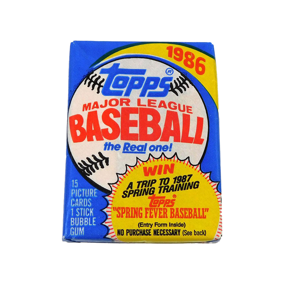 1986 Topps Baseball Pack