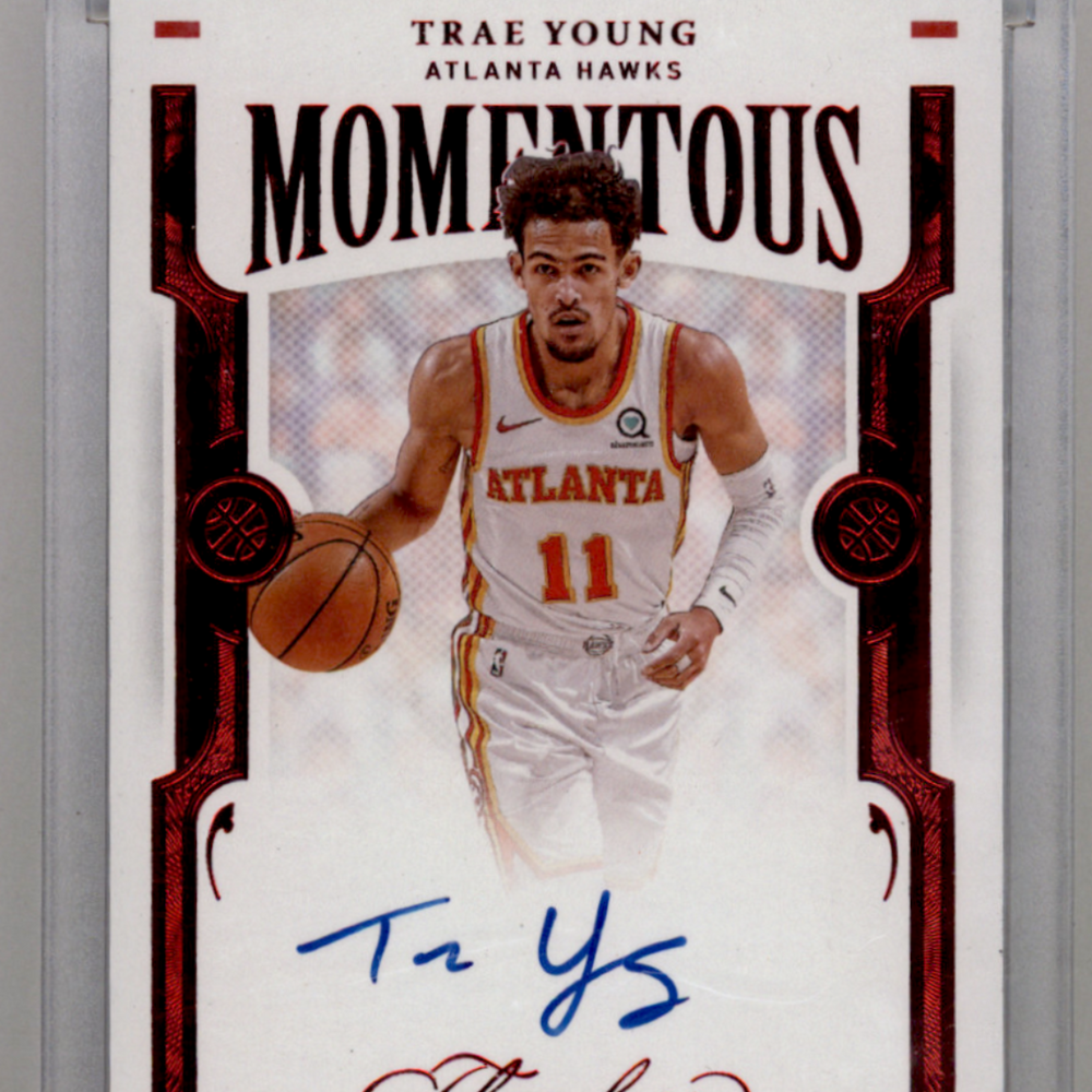 2021 Panini Flawless Momentous Autographs Trae Young #MOM-TRA