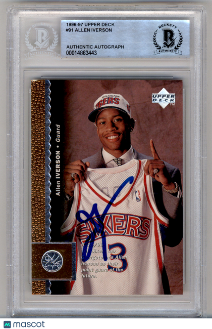 1996 Upper Deck Allen Iverson #91 BGS 0