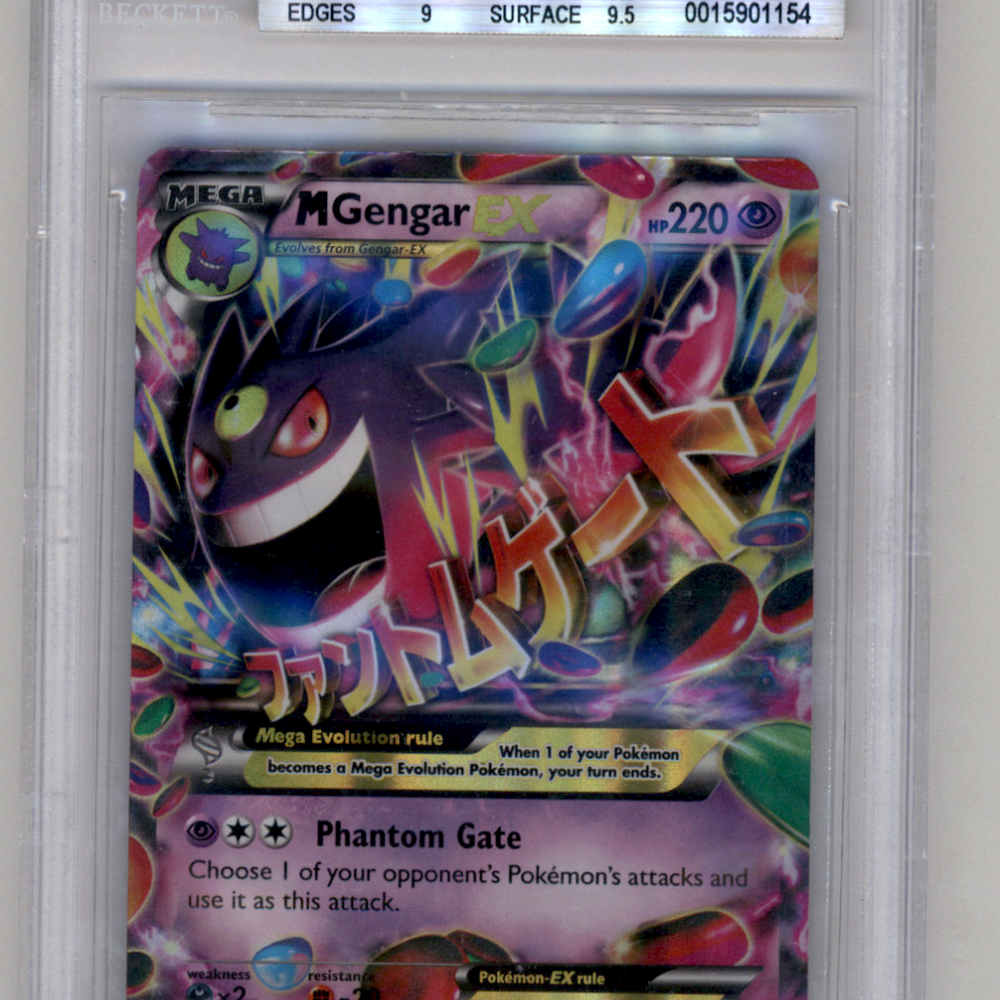 2014 Pokemon XY Phantom Forces MGengar EX HOLO R #35 BGS 9
