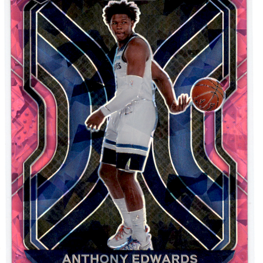 2021 Panini Prizm Anthony Edwards #258 Pink Ice