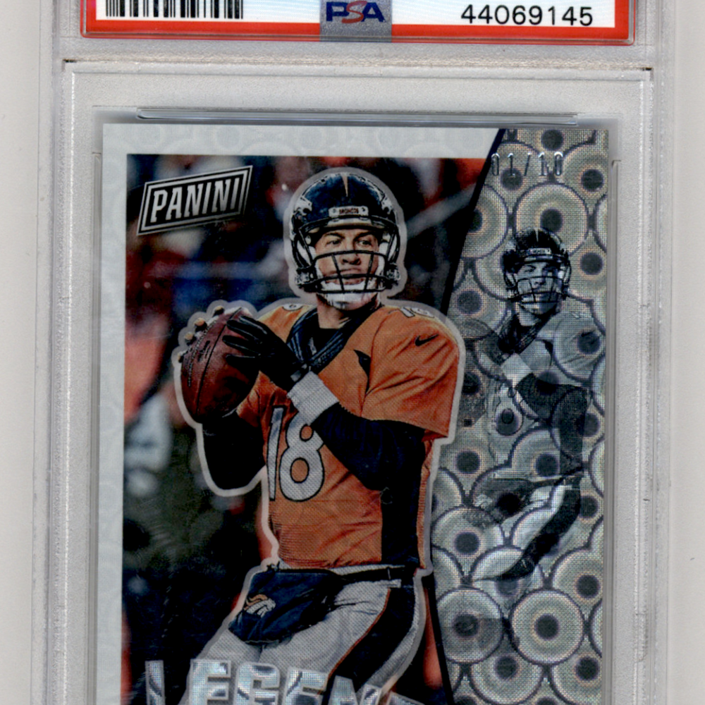 2019 Panini National Convention Legends Peyton Manning #PM Lgnds Broncos Pyramids PSA 10
