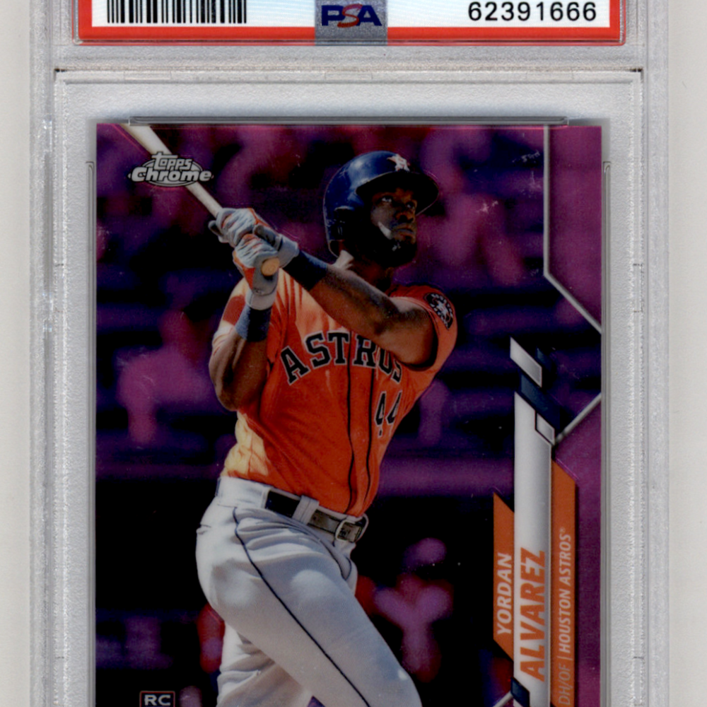 2020 Topps Chrome Yordan Alvarez #200 Pink Refractor PSA 10