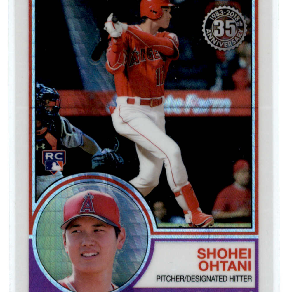 2018 Topps Shohei Ohtani #145 Silver Pack 1983 Chrome Mojo Refractor