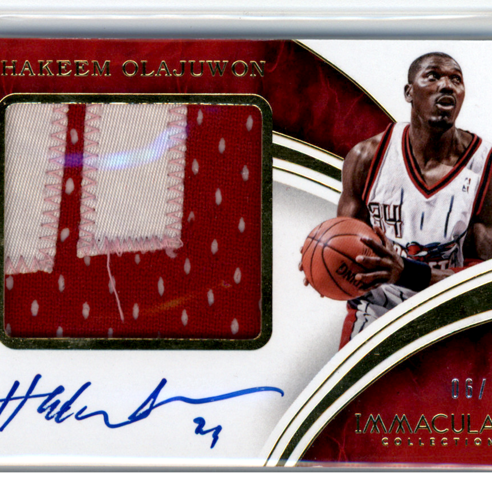 2016 Panini Immaculate Collection Hakeem Olajuwon #PPA-HOL /25