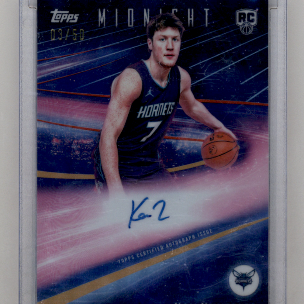 2025 Topps Midnight Rookie Horizon Signatures Kon Knueppel #RHS-KK /50