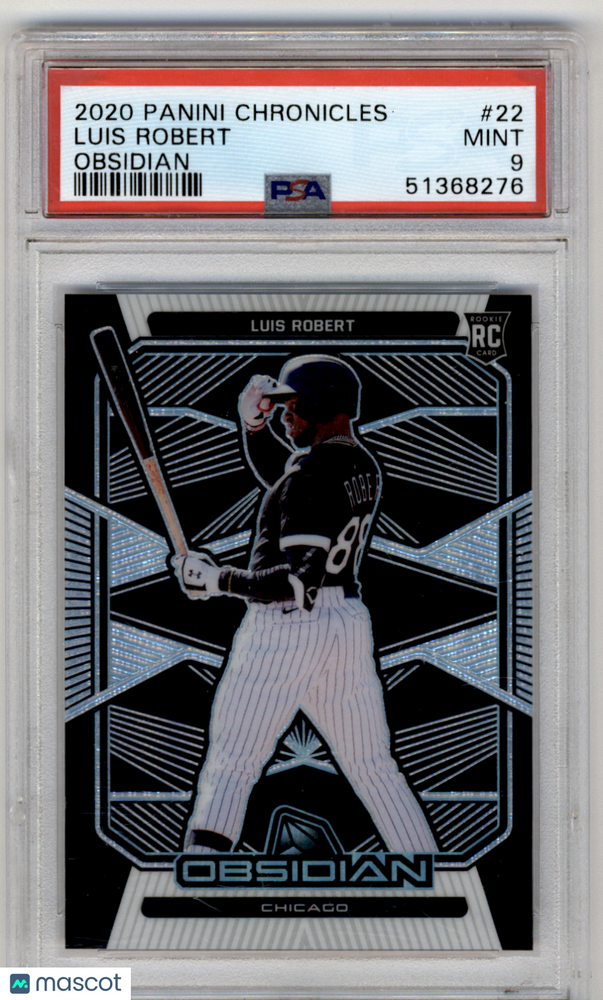 2020 Panini Chronicles Obsidian Luis Robert #22 PSA 9