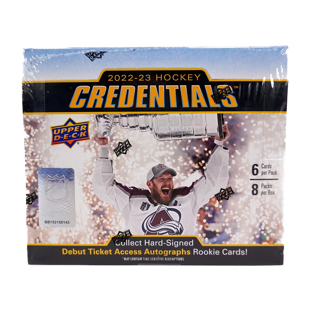 2022/23 Upper Deck Credentials Hockey Hobby Box
