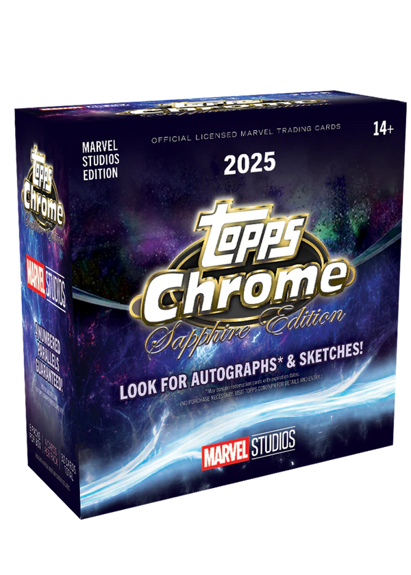 2025 Topps Chrome Sapphire Edition Marvel Studios Hobby Box