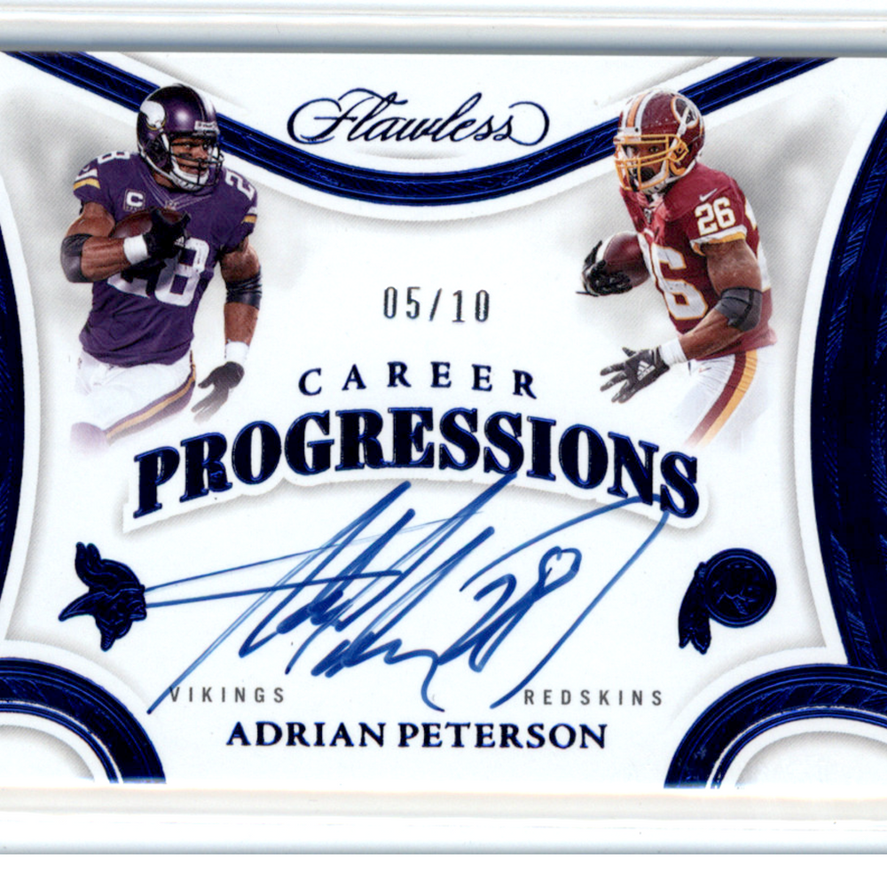 2026 Panini Flawless Football Adrian Peterson #CP-APN /10