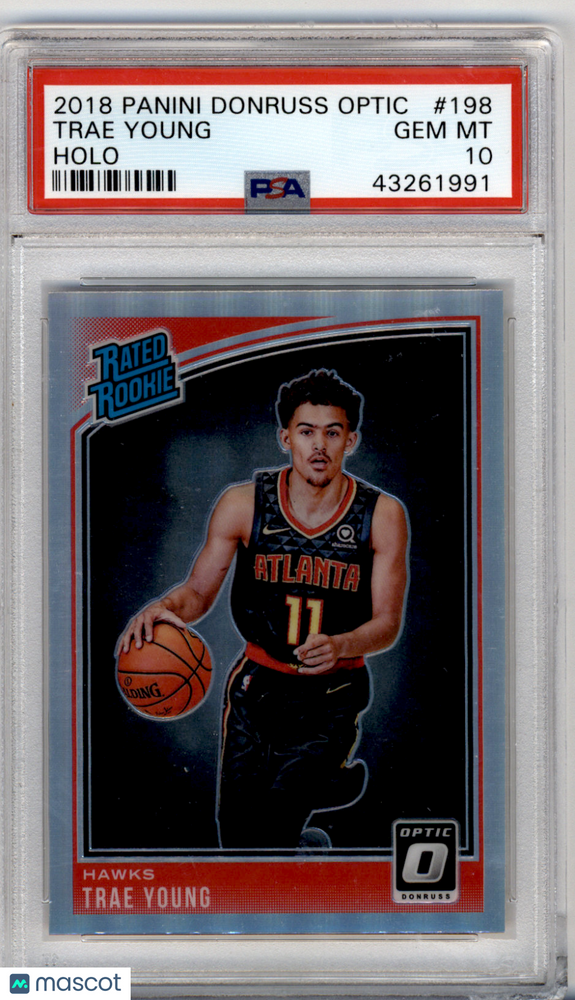 2018 Panini Donruss Optic Trae Young #198 Holo PSA 10