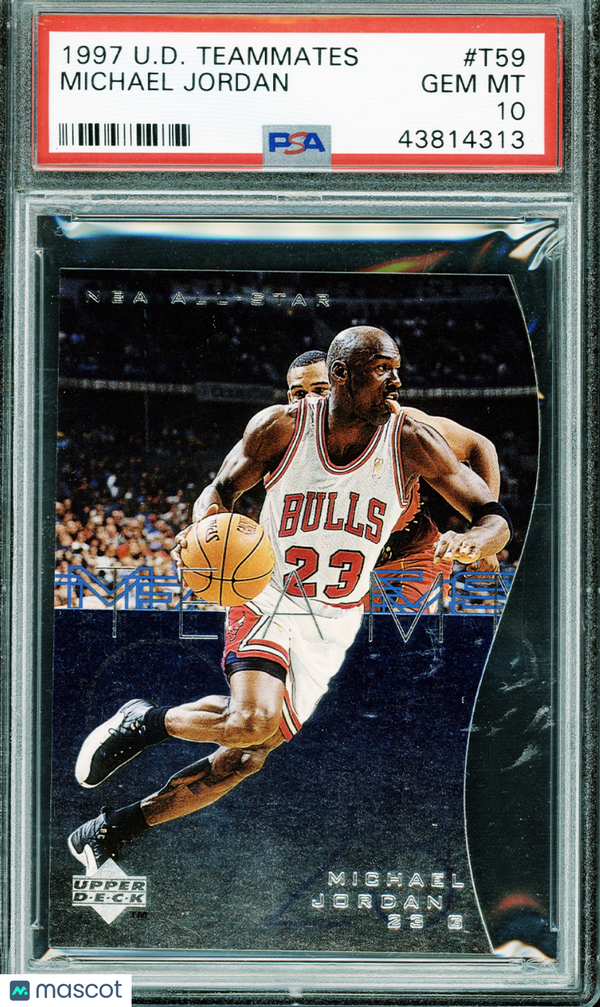 1997 Upper Deck Teammates Michael Jordan #T59 PSA 10