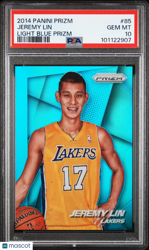 2014 Panini Prizm Jeremy Lin #85 Light Blue PSA 10