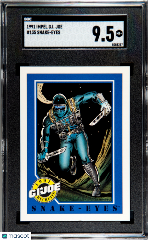 1991 Impel G.I. Joe Snake-Eyes #135 SGC 9.5