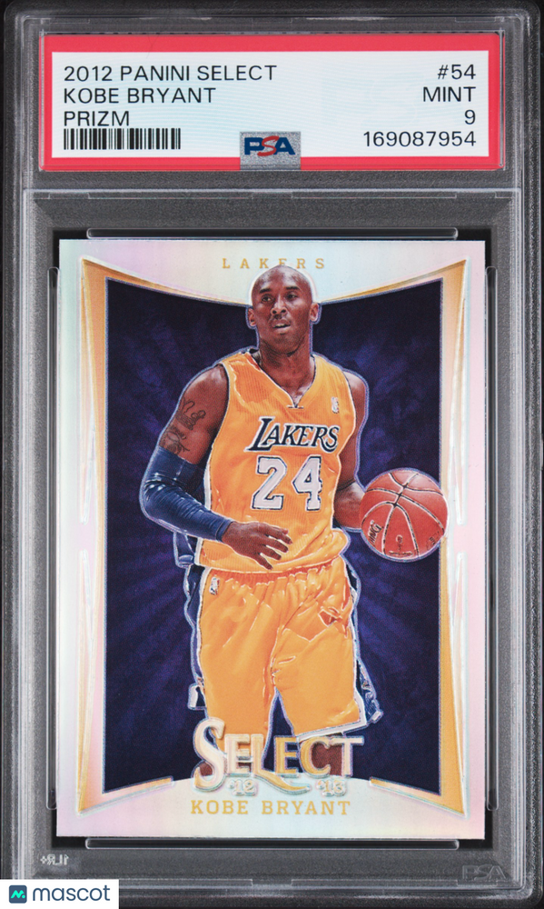2012 Panini Select Kobe Bryant #54 Prizm PSA 9