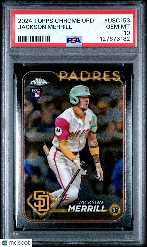 2024 Topps Chrome Update Jackson Merrill #USC153 PSA 10