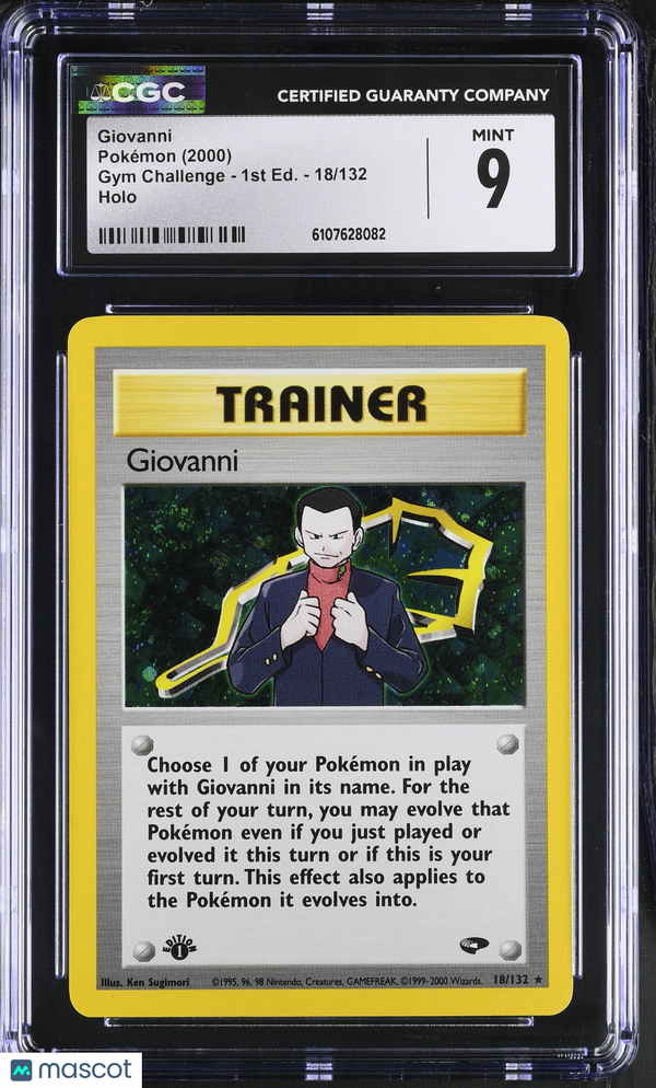 2000 Pokemon Gym Challenge Giovanni #18/132 18/132 1st Edition CGC 9