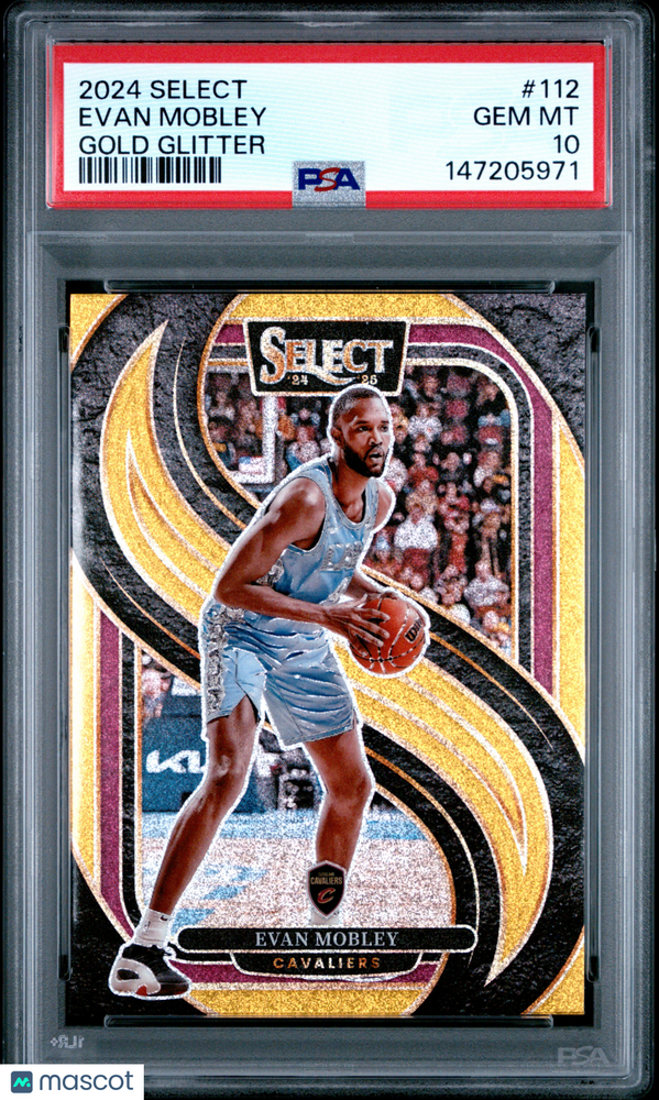 2024 Panini Select Evan Mobley #112 Gold Glitter PSA 10