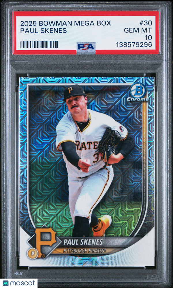 2025 Bowman Mega Box Chrome Paul Skenes #30 PSA 10