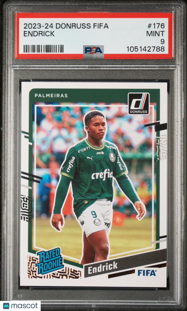 2023-24 Panini Donruss FIFA Endrick #176 PSA 9