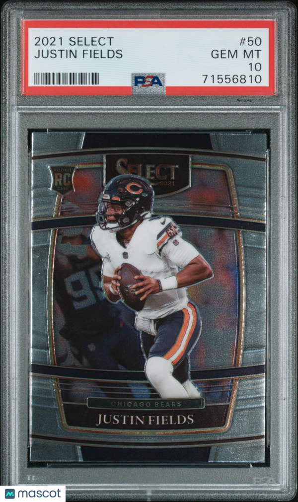 2021 Panini Select Justin Fields #50 PSA 10