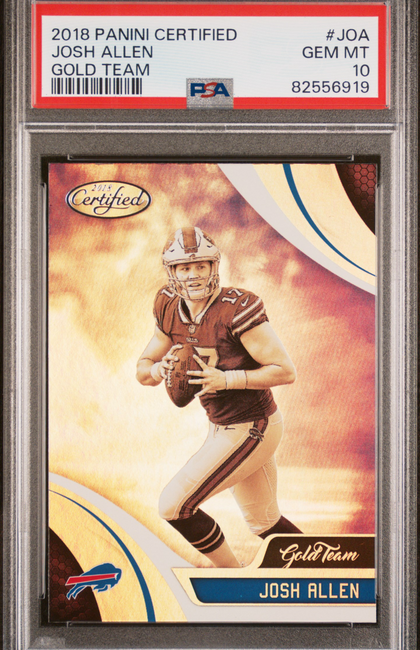 2018 Panini Certified Gold Team Josh Allen #JOA PSA 10