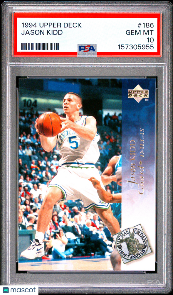 1994 Upper Deck Jason Kidd #186 PSA 10