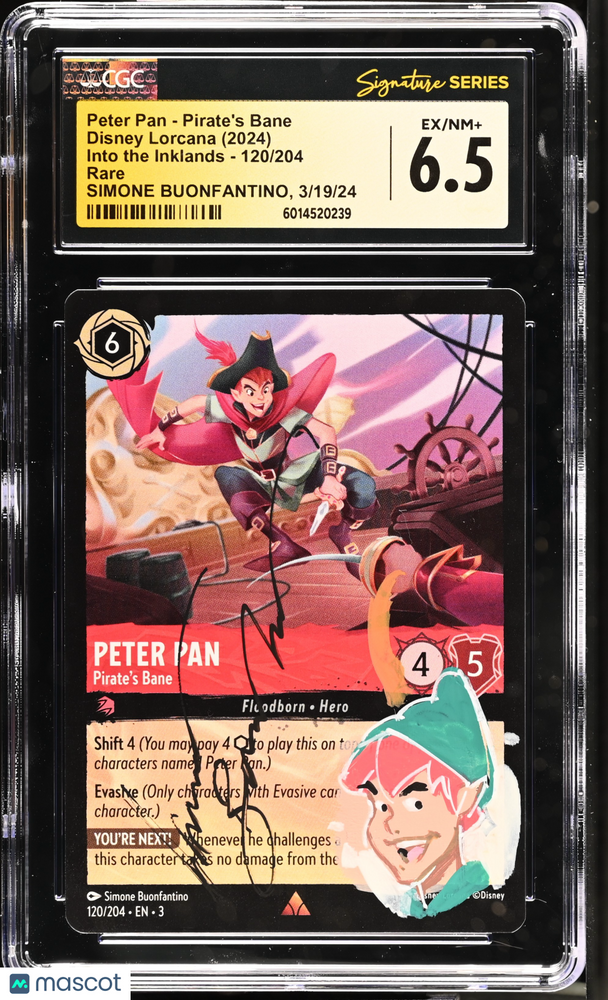 2024 Disney Lorcana Into The Inklands Peter Pan #120/204 CGC 6.5
